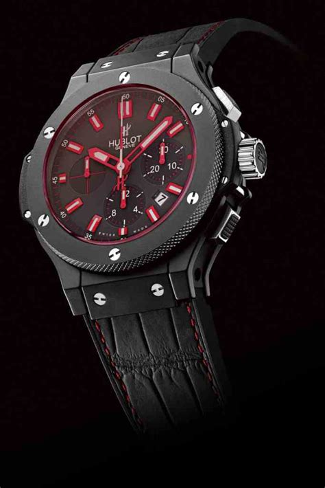 hublot all black red|hublot big bang black.